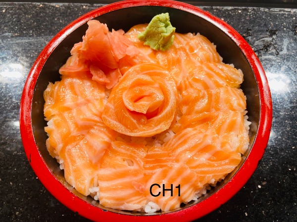 CH1(riz+saumon)soupe+salade