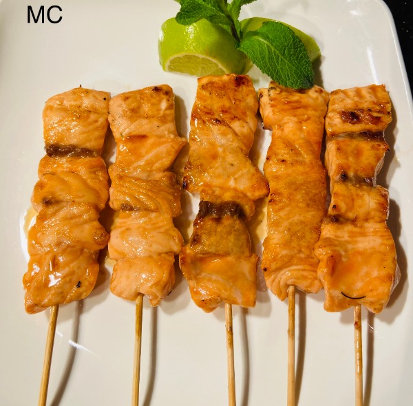 MC(5个三文鱼串)riz+salade