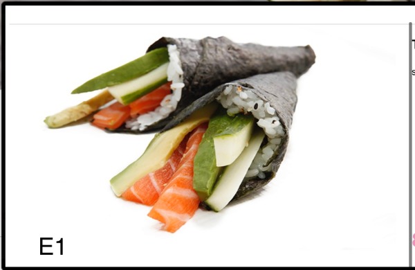E1 temaki saumon avocat