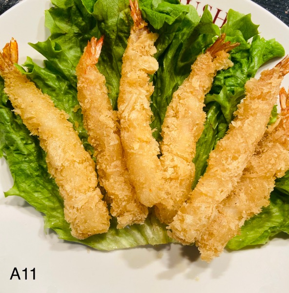 A11 6pcs tempura日本炸虾