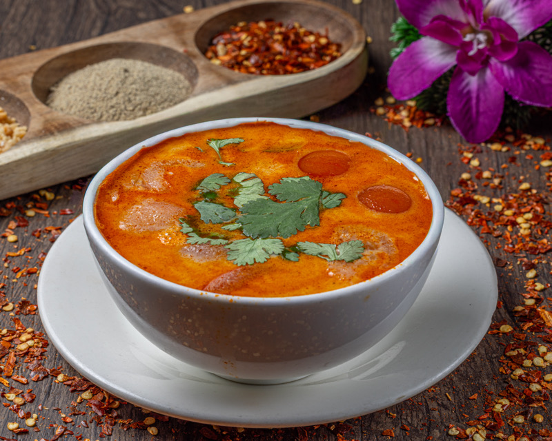 4. Potage Tom Yun aux crevettes 