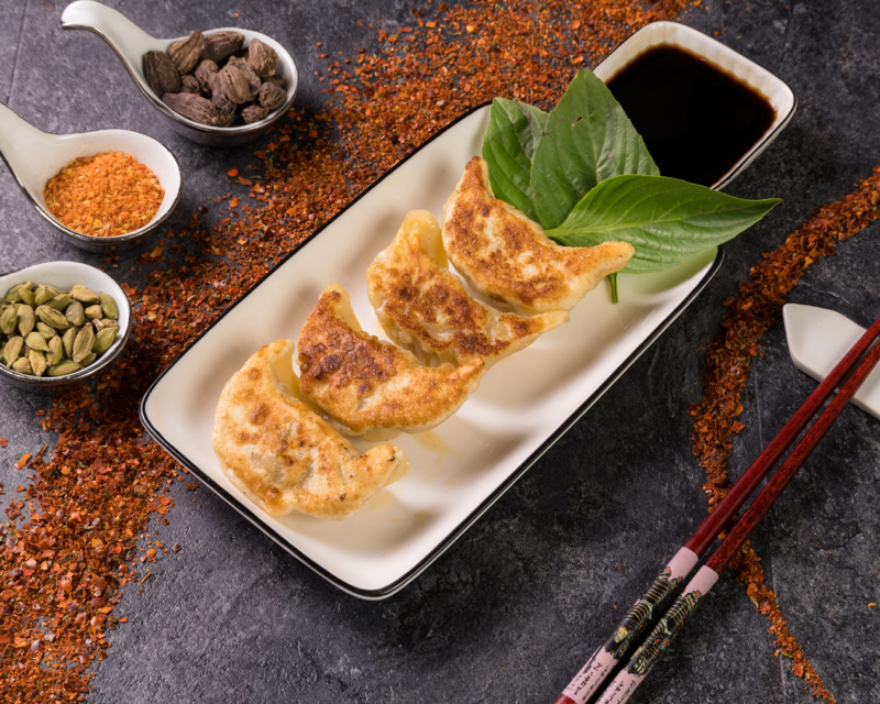 19. Raviolis au porc grillés (4pcs)