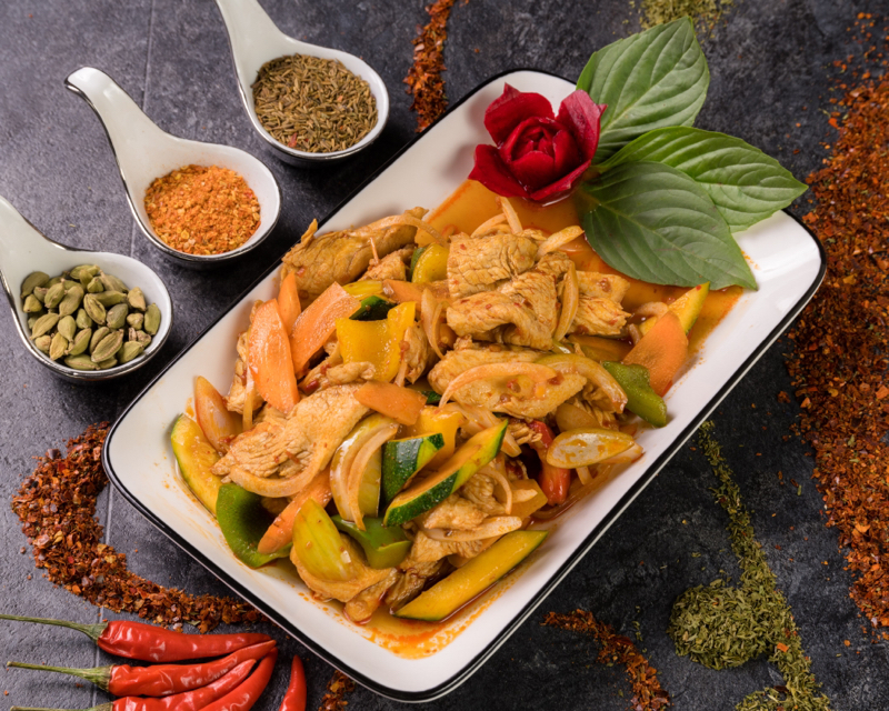 23. Poulet Sichuan 🌶 (sans riz)