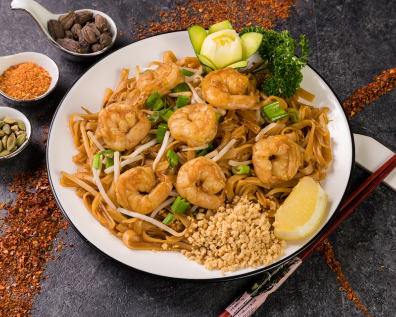 77. Pad thai crevettes/boeuf