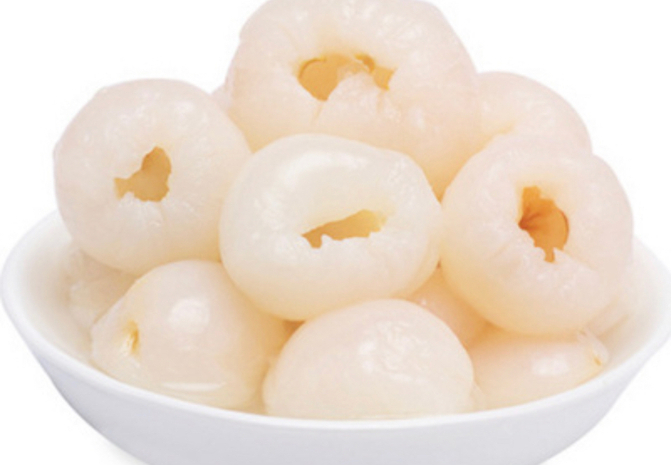 Lychees au sirop