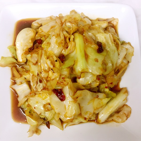 S3 Gros choux sautés aux piments secs (Piment ou sans Piment)