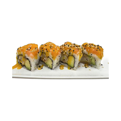 D6. Tempura California De Saumon Flambé 4p