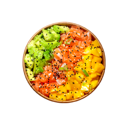 B2. Poke Bowl Saumon & Avocat & Mangue