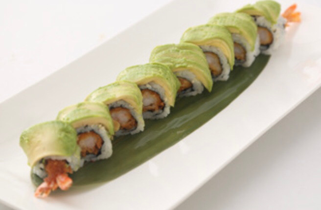 P6. Dragon tempura crevette, avocat