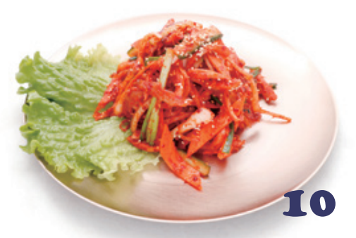 10.Salade de merlin sec ou racine de campanule à la sauce piquante