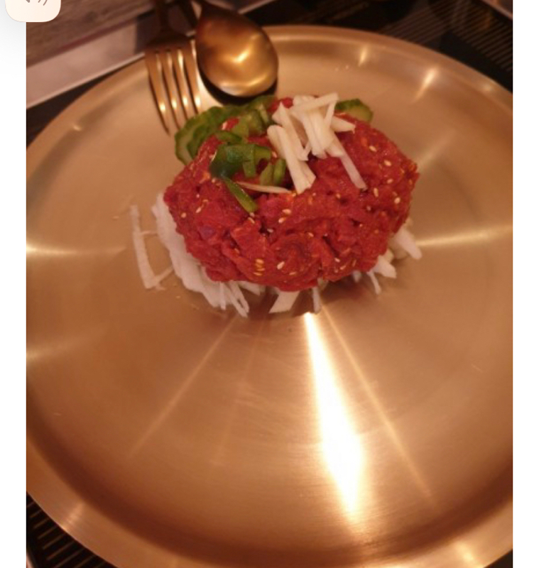 11.Steak tartare coréen