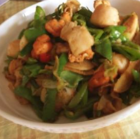 22 Noix de st jacques sautées gingembre et ciboulette