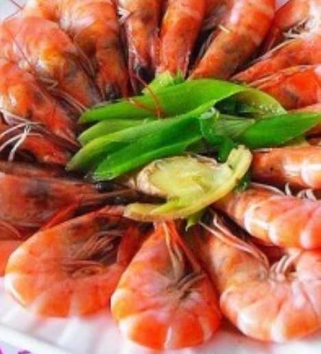 18 Crevettes au gingembre et à la ciboulette