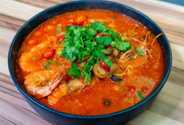 T2 Soupe aux gambas à la thaï