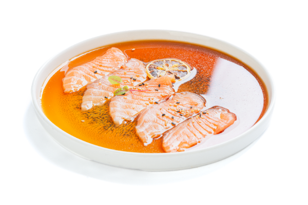 109. Carpaccio salmone 5pz (1.4.6.11)