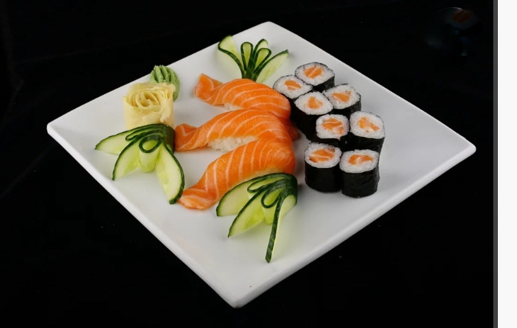 menuR3-8maki saumon,3sushi saumon