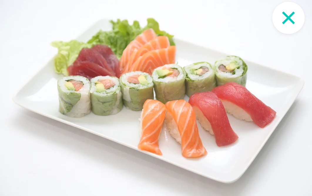 M36-8printemps saumon avocat,4sushi(2sushi saumon,2sushi thon)6sashimi(3sashimi saumon,3sashimi thon)