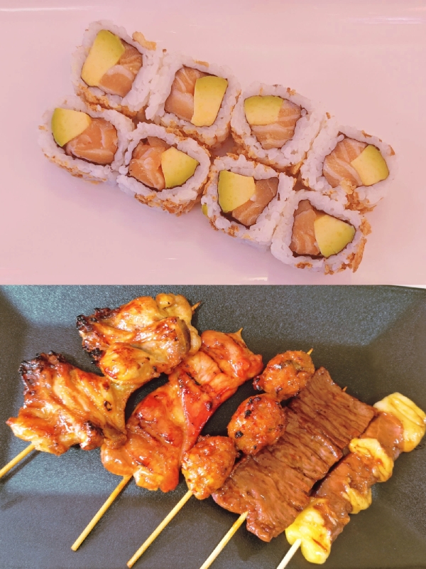 MX15-8california saumon avocat ,5 brochette assortiment 