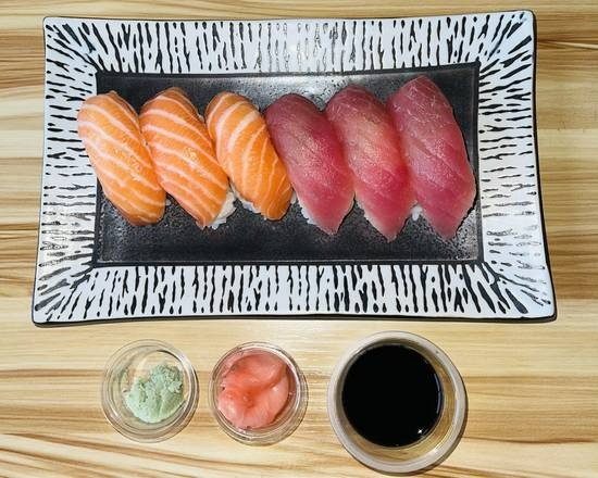 Sushi: 3 saumons, 3 thons