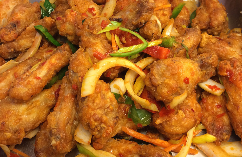 11.Ailes de poulet frits (8 pcs)