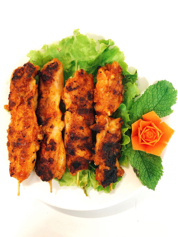 43.Brochette de poulet (4 pcs)
