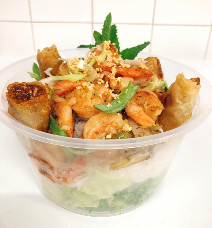 B3.Bo Bun aux crevettes à l’ail