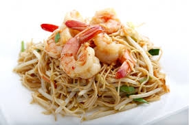 Nouilles sautées aux crevettes