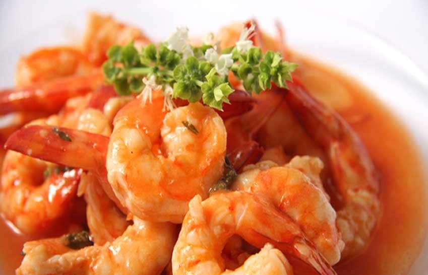 Crevettes à la sauce piquante