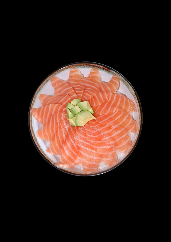 Menu chirashi saumon