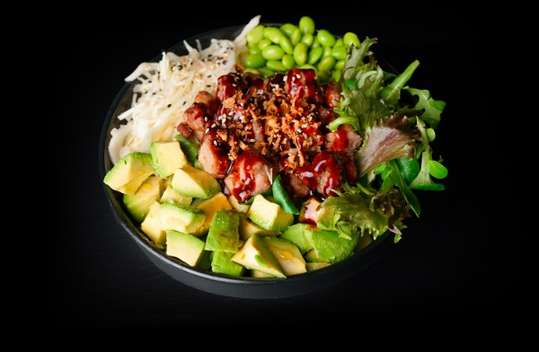Poké poulet teriyaki