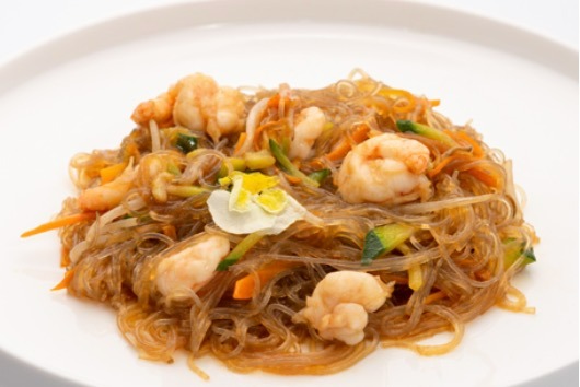125. SPAGHETTI DI SOIA AL FRUTTI DI MARE