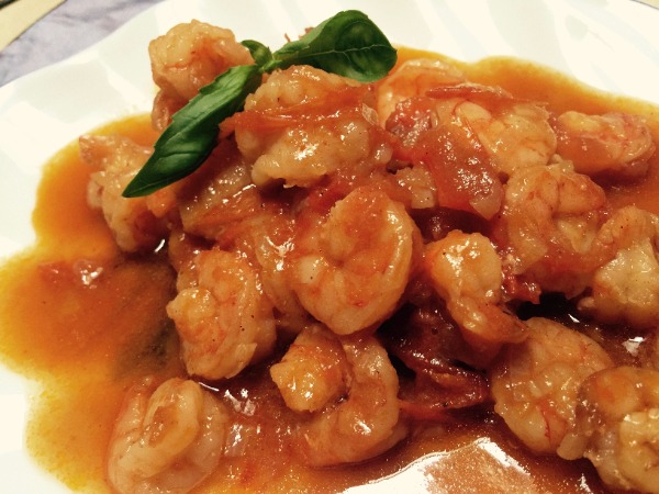 Crevettes à la sauce piquante