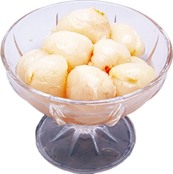 Lychees au sirop