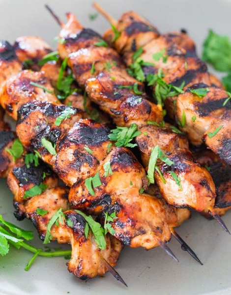 Brochette de poulet citronnelle