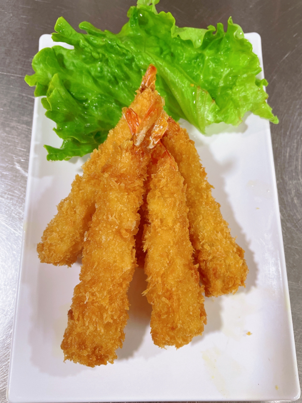 E6. 日本炸虾. Tempura crevettes (5 pièces)