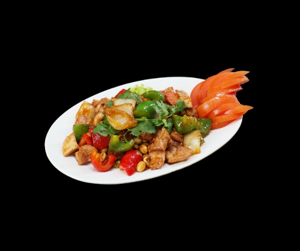 P6. 宫保鸡丁. Poulet à l'impérial(piquant)