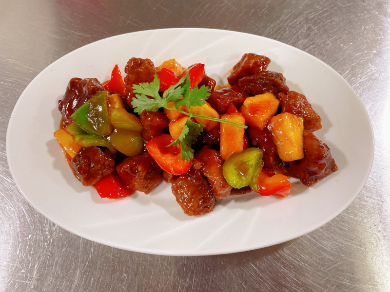P10. 咕咾肉. Porc à sauce aigce-douce