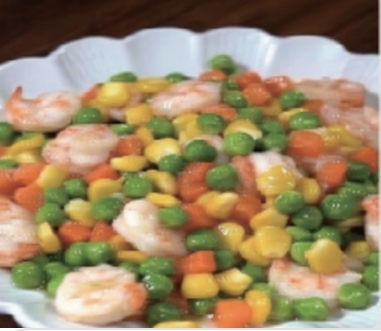 SP19.什锦虾仁.Crevettes sautés aux légumes