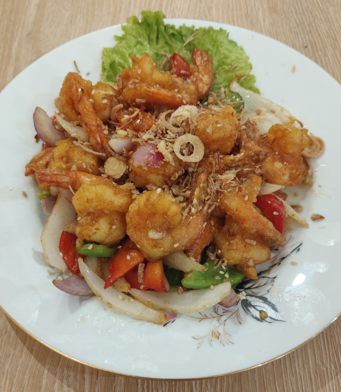 S10.蒜蓉虾🦐 Crevettes sautés à l'ail