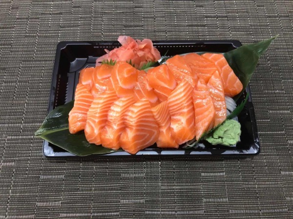 Menu sashimi saumon