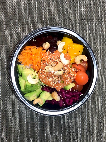 Menu Pokébowl saumon