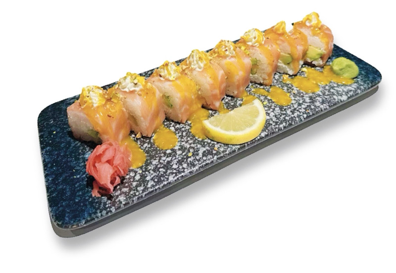 Dr6.Saumon roll grain pistache 