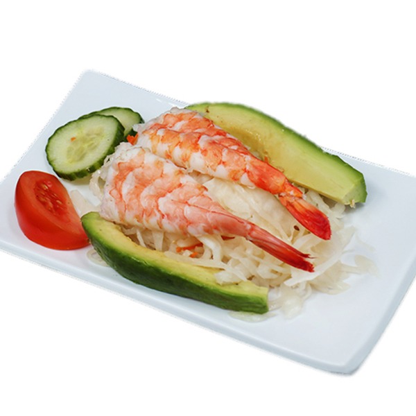 H20-salade de chou aux crevettes et avocat