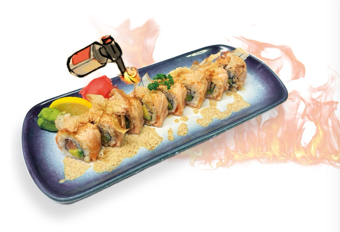 DR4-Special roll saumon grillé 