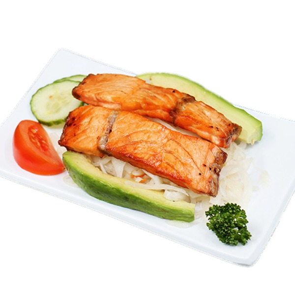 H21-salade de chou au saumon grillé et avocat