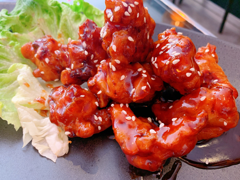 E9 蜂蜜芥末炸鸡 Poulet frit coréen à la sauce miel mustard