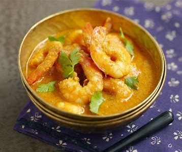 Crevettes au curry