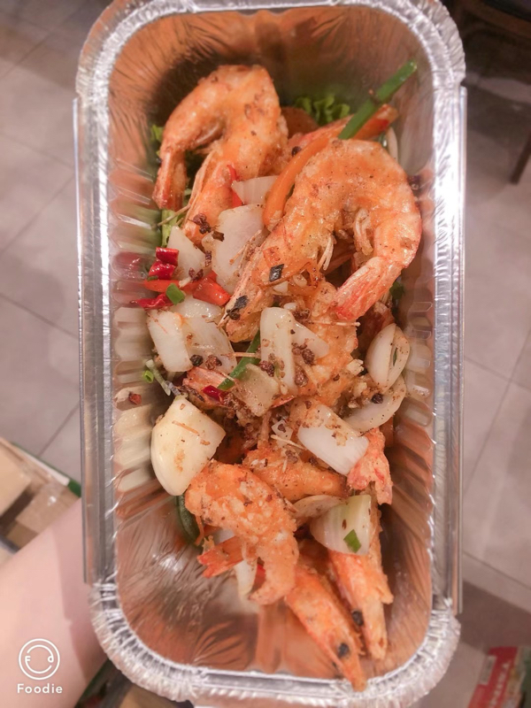 Crevettes au sel et poivre