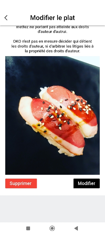 SA1 sushi canard fumé