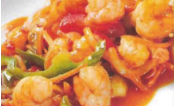 A23 Crevettes sauce maison (sucrée et épicé)